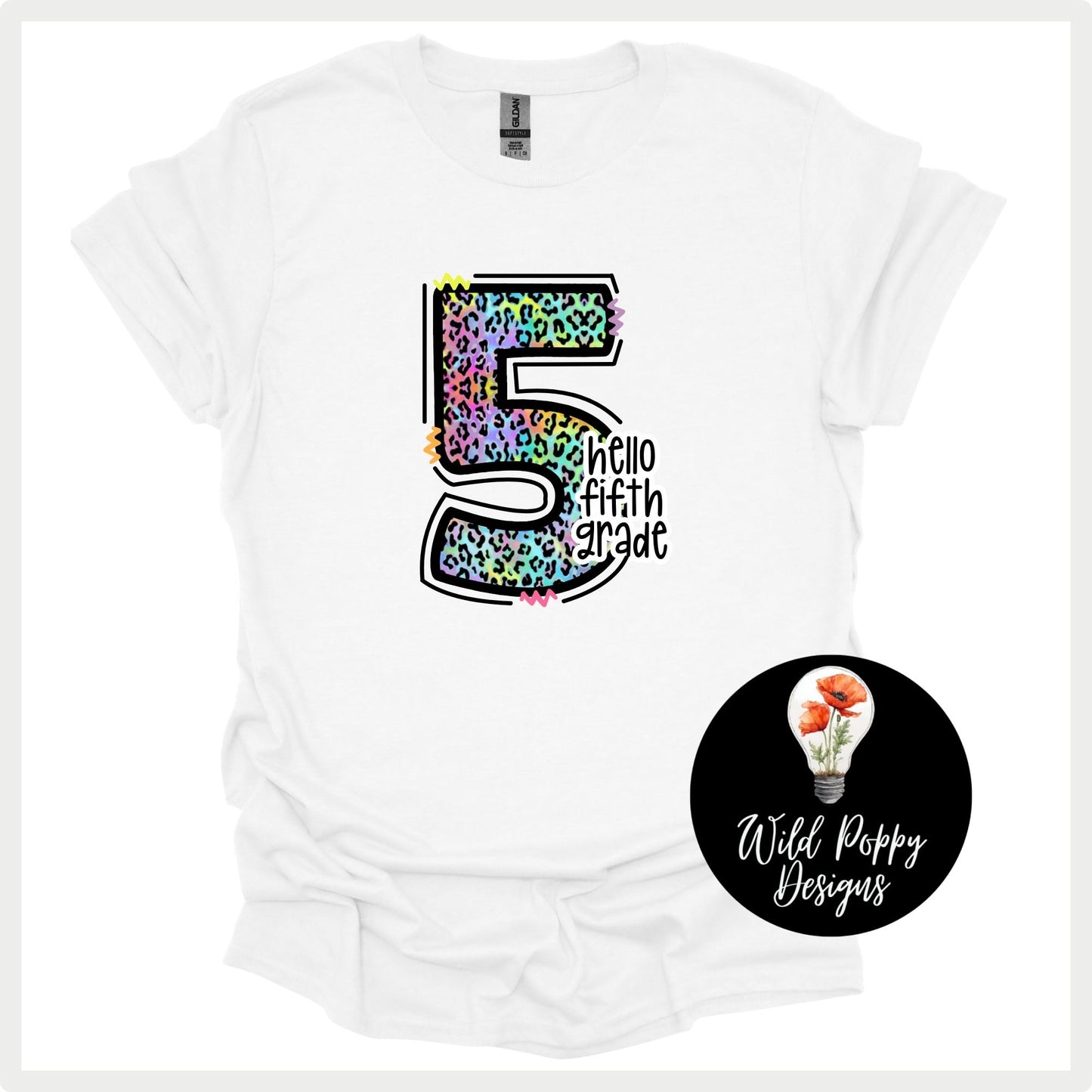 90s Neon Cheetah Print Grade Level (Customizable)