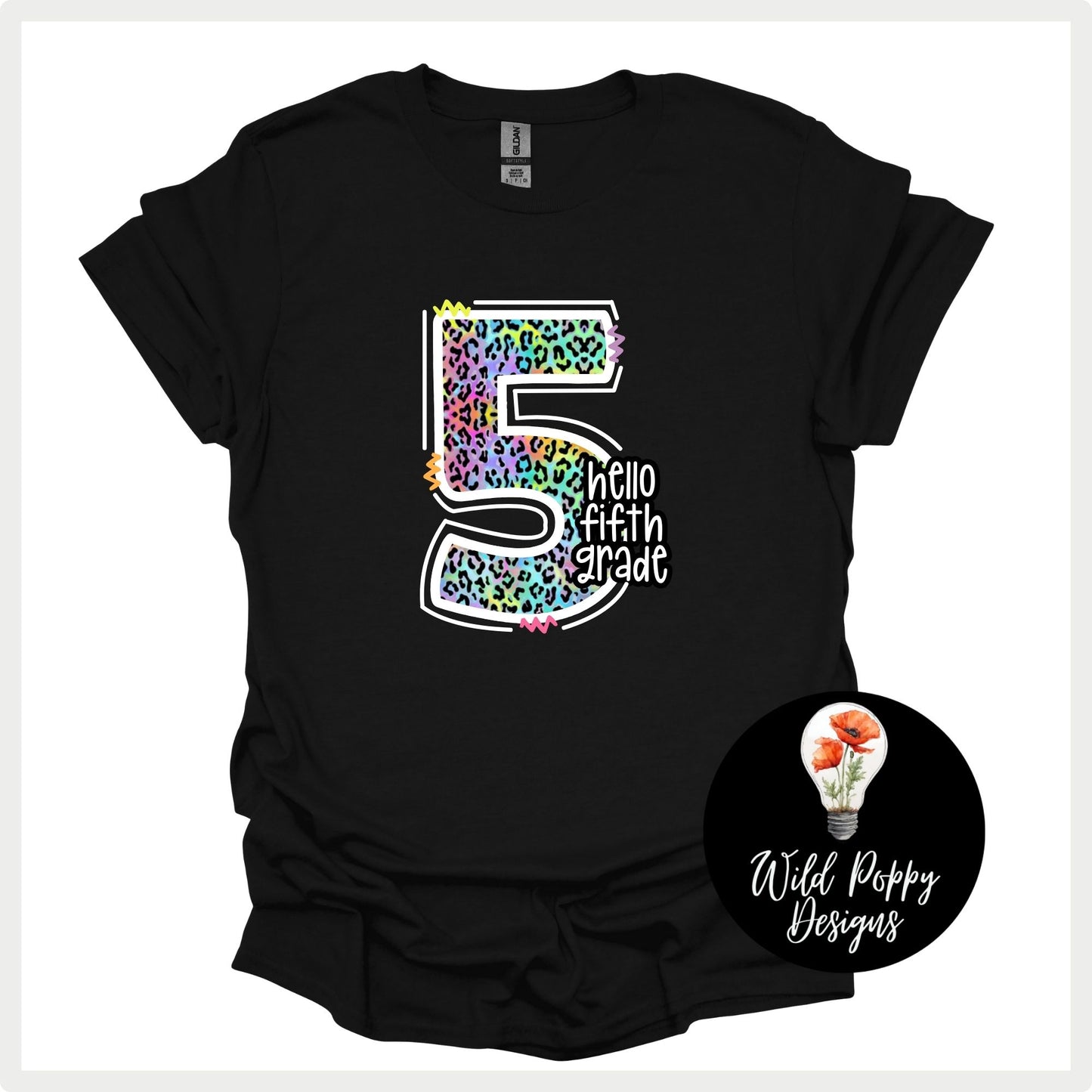 90s Neon Cheetah Print Grade Level (Customizable)