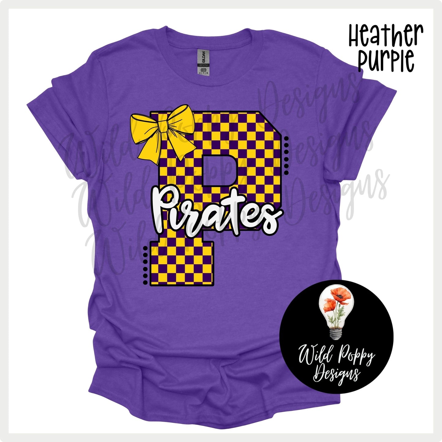 Pirates - Checkered P with Bow