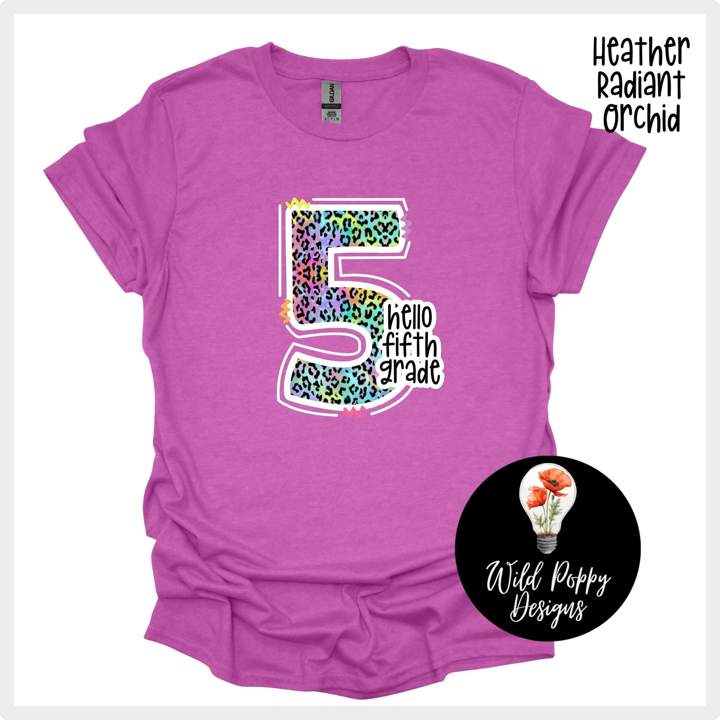 90s Neon Cheetah Print Grade Level (Customizable)
