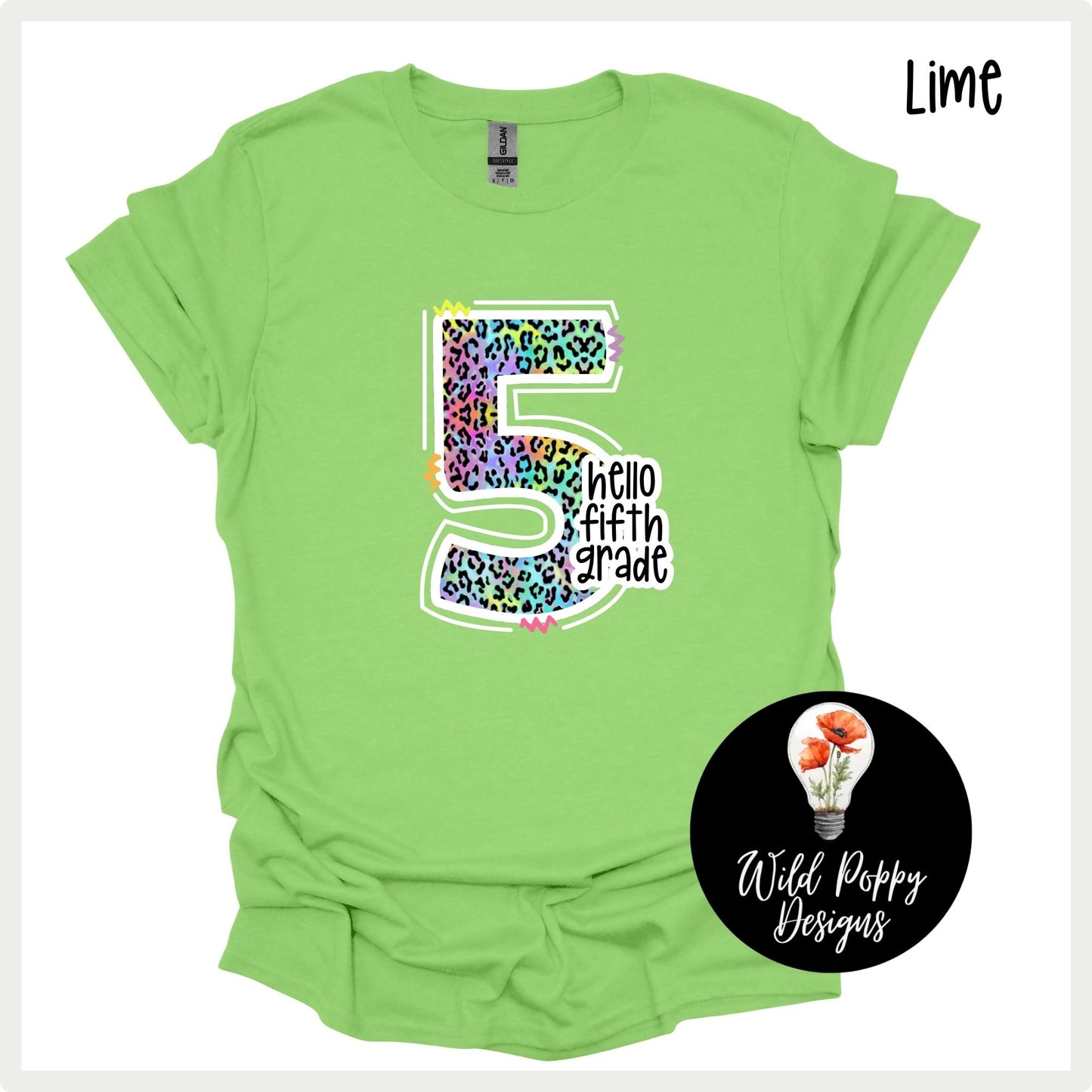 90s Neon Cheetah Print Grade Level (Customizable)