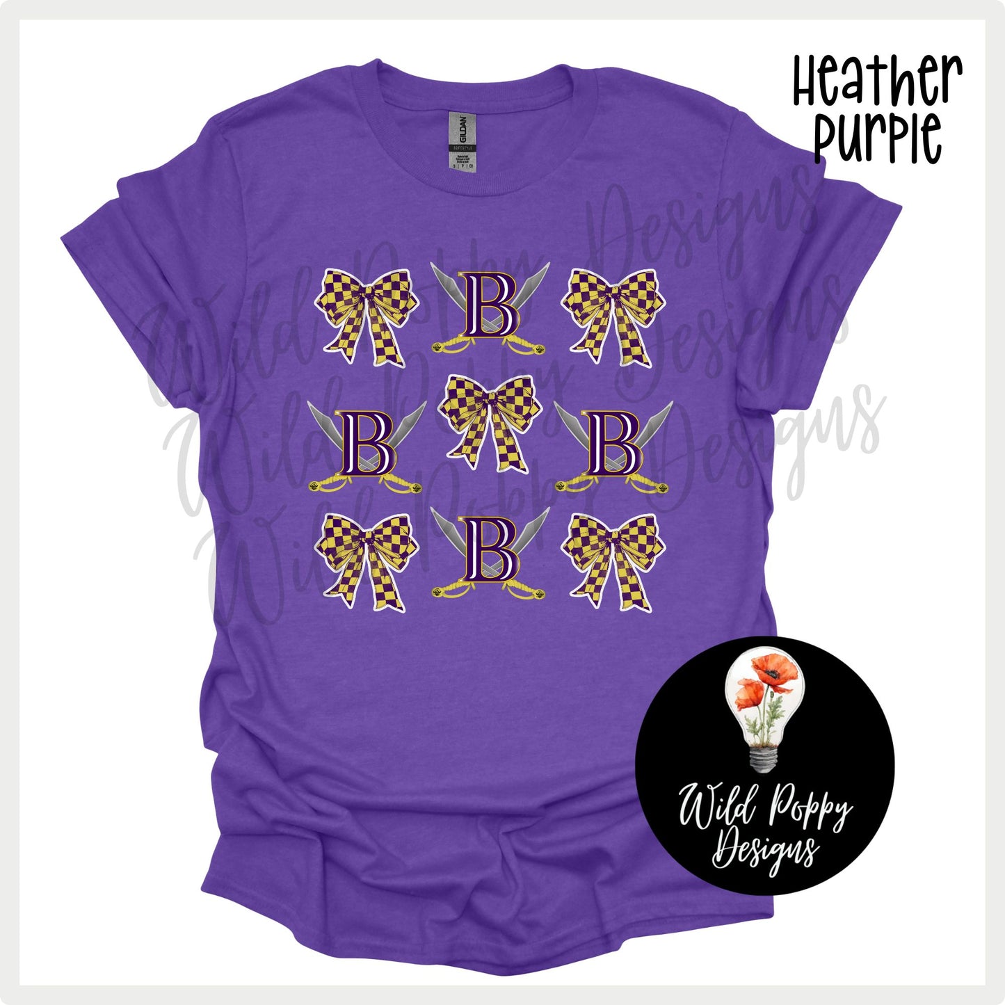 Pirates - B Logo and Bows Tee