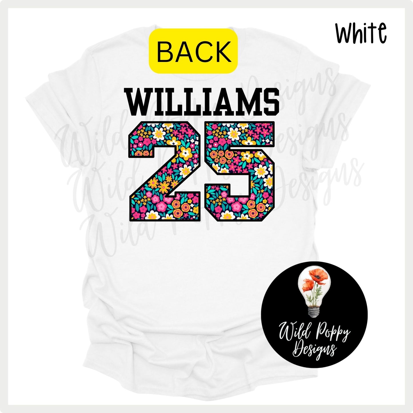 Floral Grade Level Tee (Customizable)
