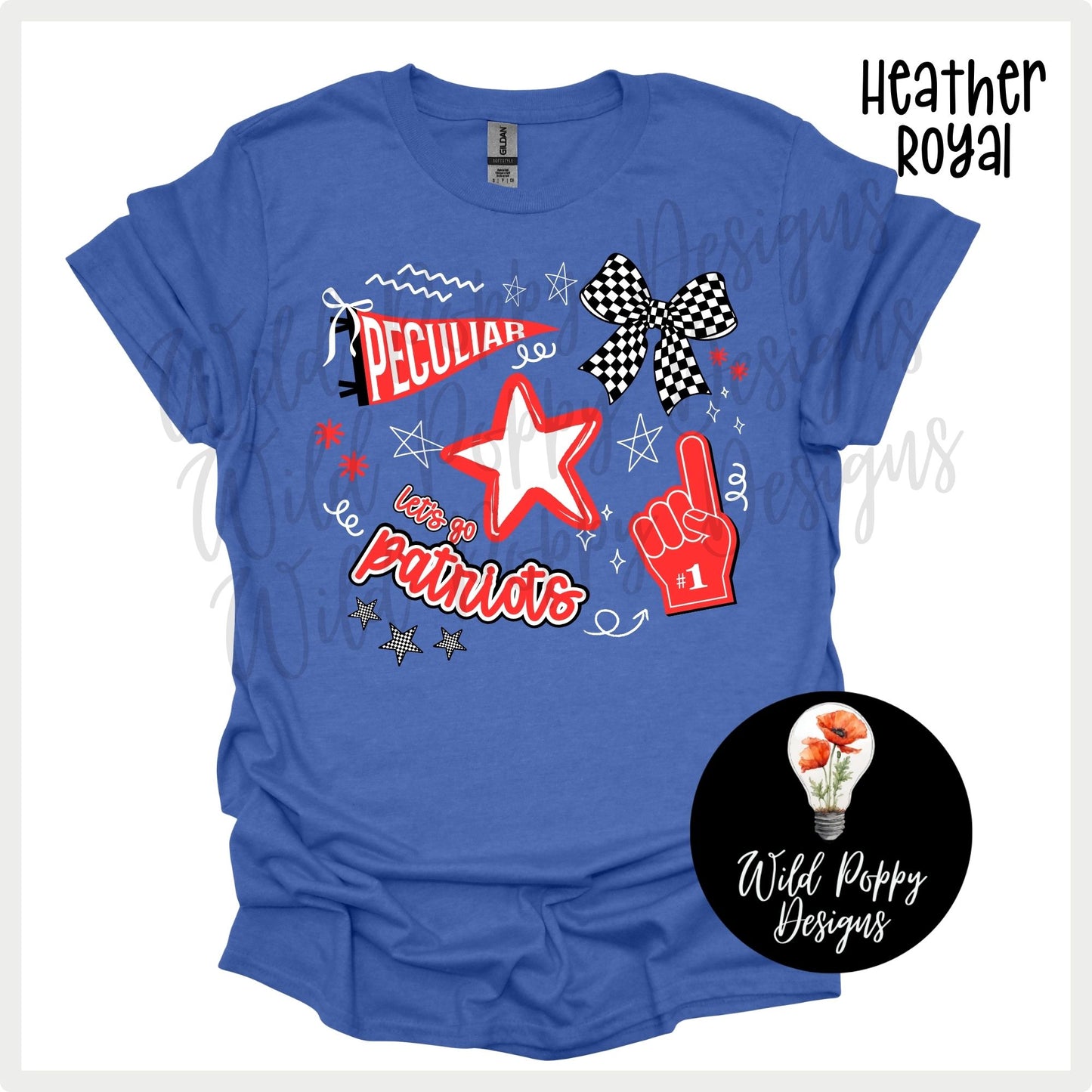 Patriots - Pennant + Doodles Tee