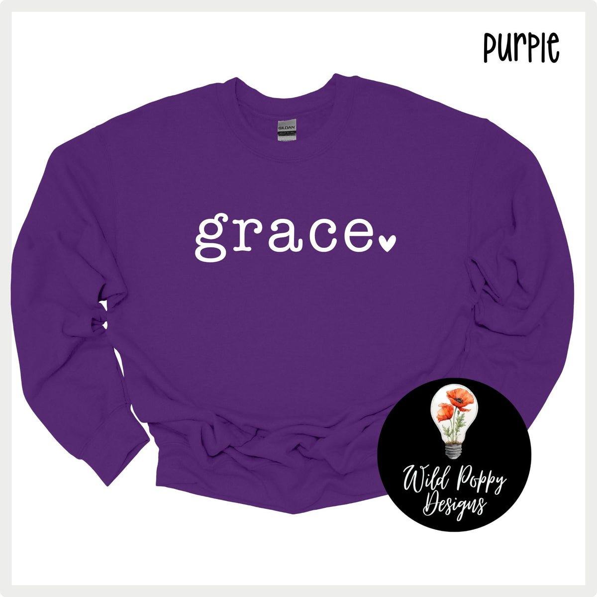 Grace Heart Crewneck Sweatshirt