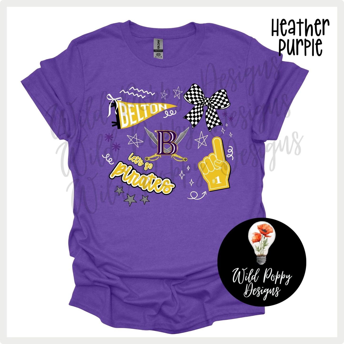 Pirates - Pennant + Doodles Tee