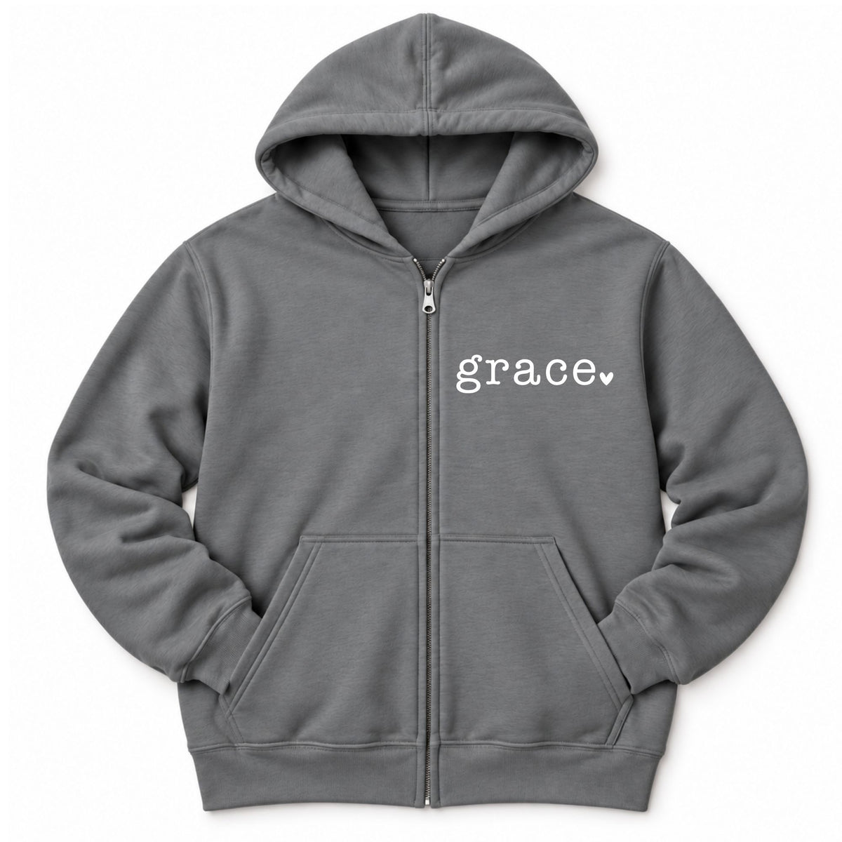 Grace Heart Zip-Up Jacket