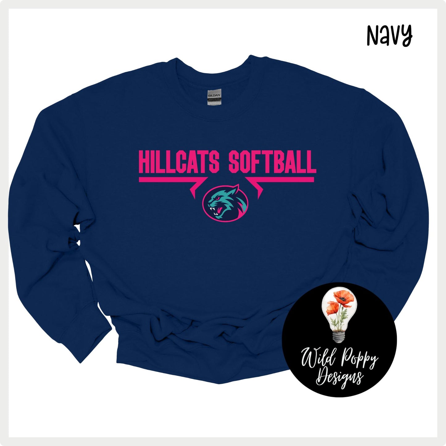 Hillcats Softball Crewneck Sweatshirt