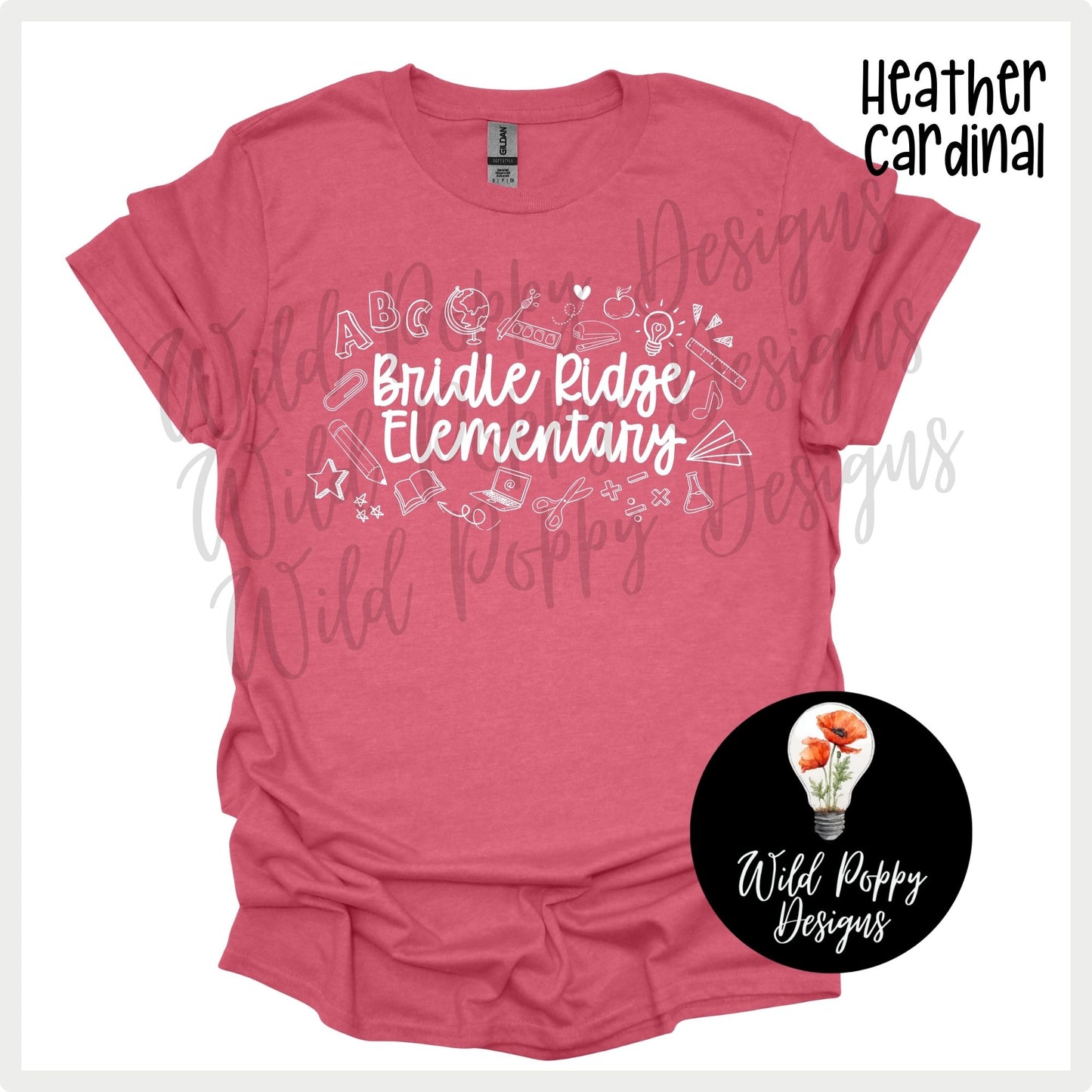 Mustangs - Bridle Ridge Elementary Doodles Tee