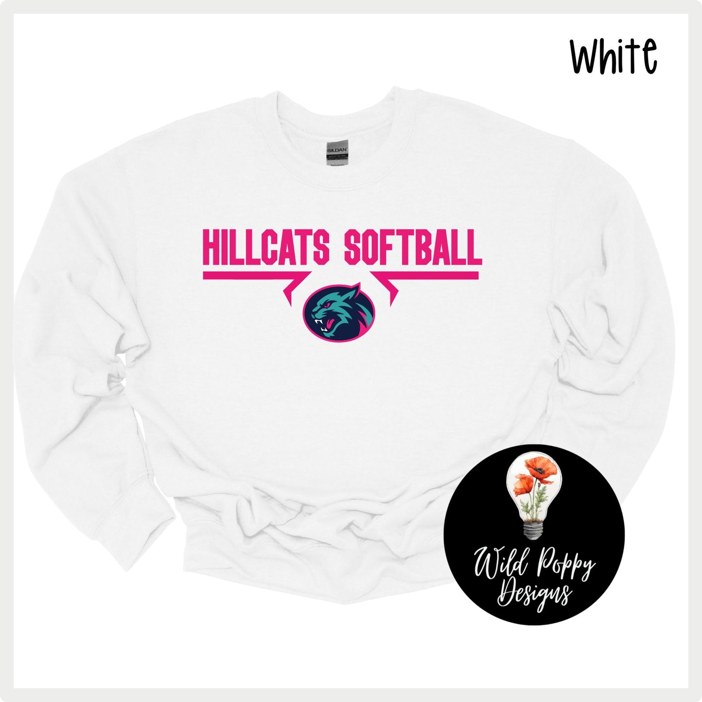 Hillcats Softball Crewneck Sweatshirt