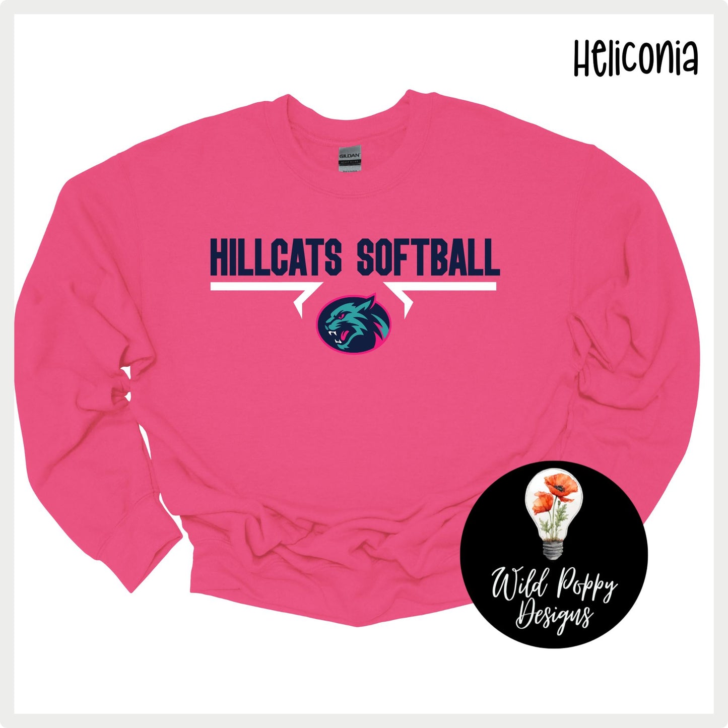 Hillcats Softball Crewneck Sweatshirt