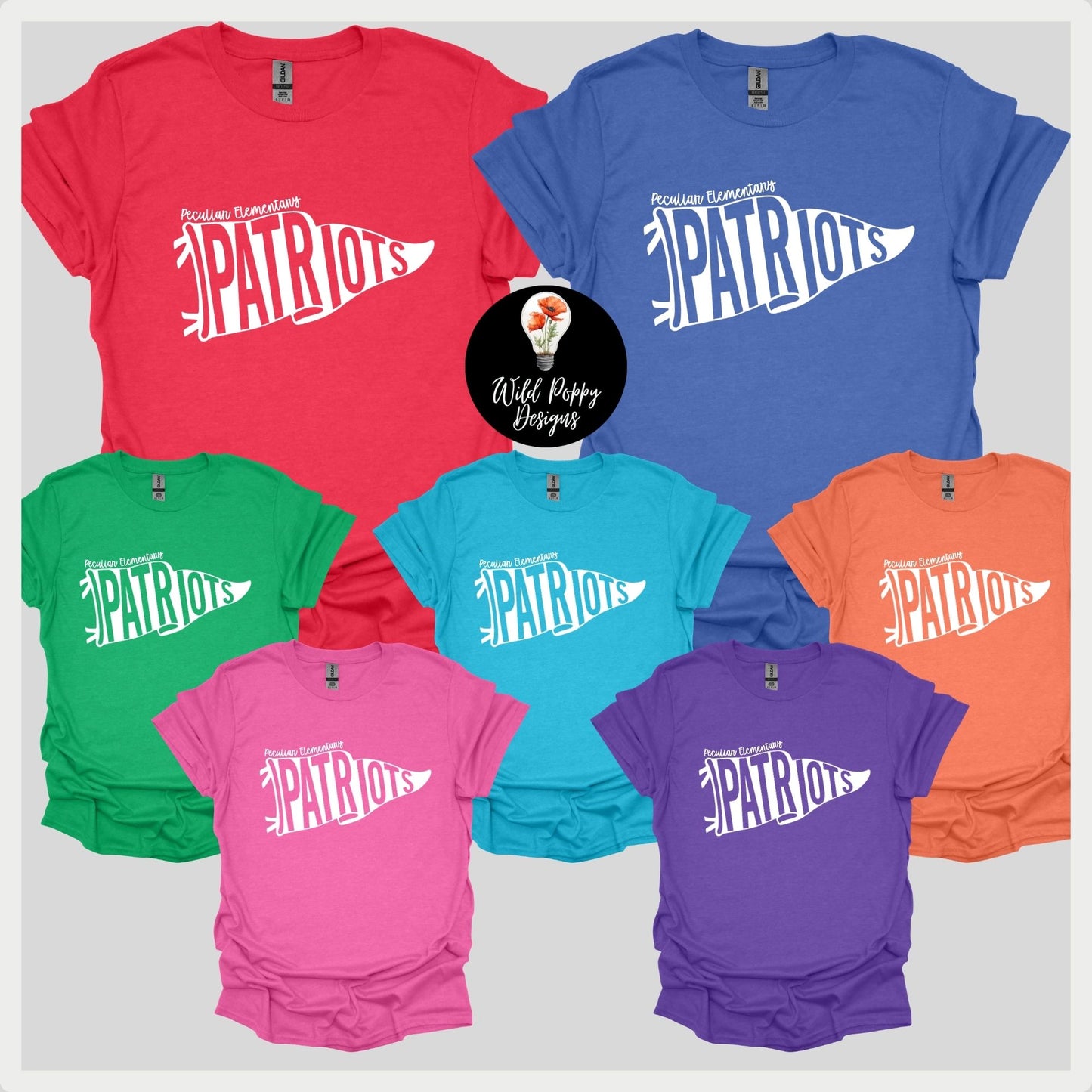 Peculiar Patriots Pennant Tee Option Only