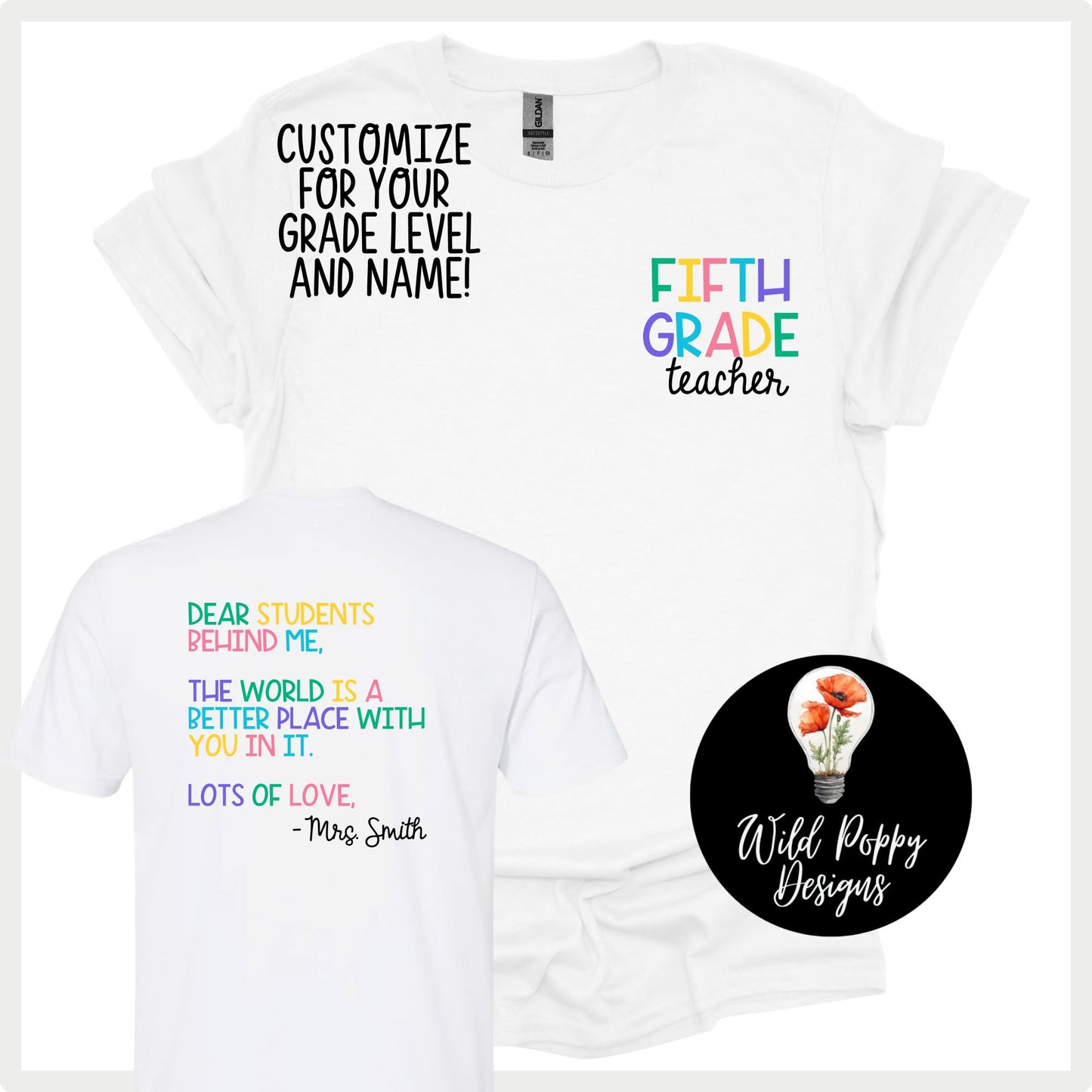 Dear Students Behind Me (Customizable)