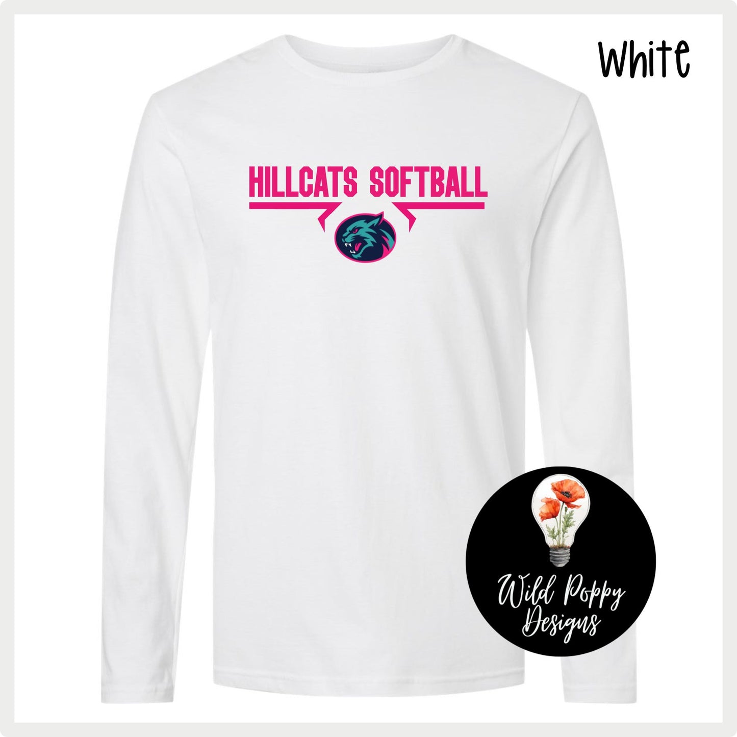 Hillcats Softball Long Sleeve Tee