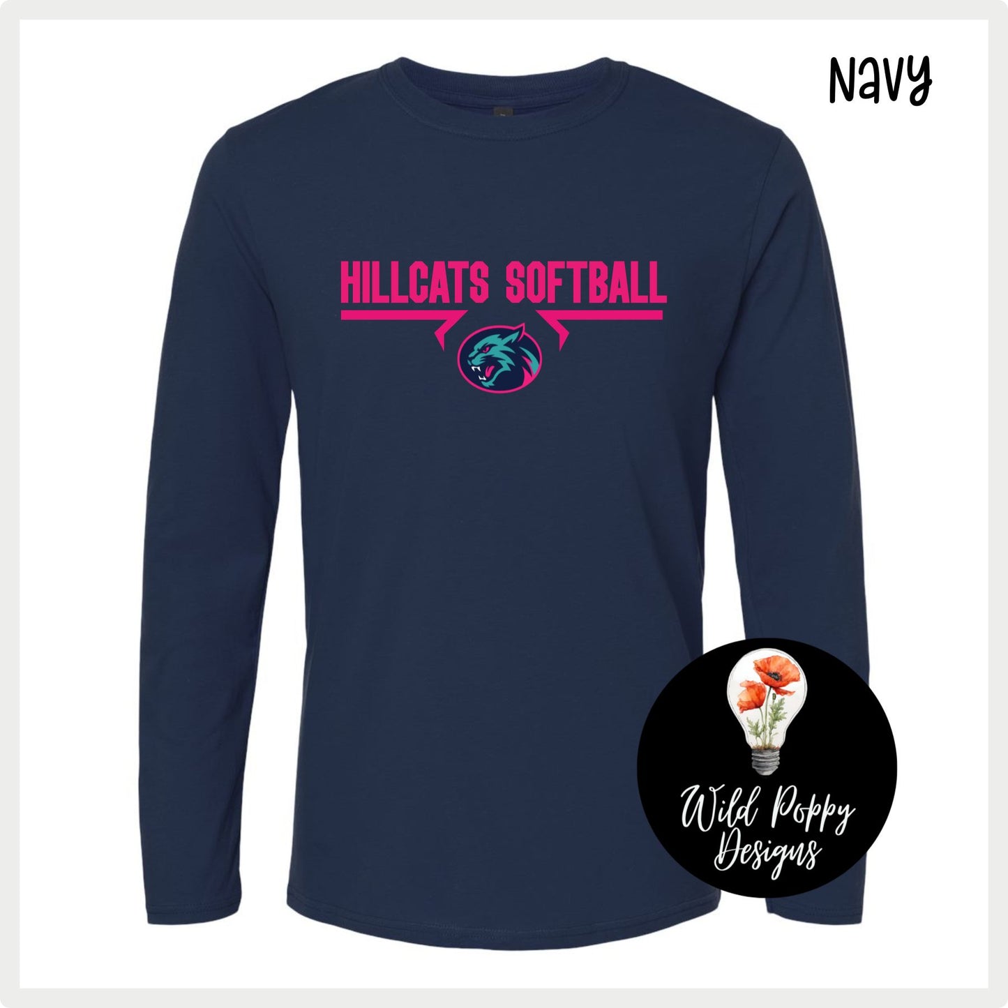 Hillcats Softball Long Sleeve Tee