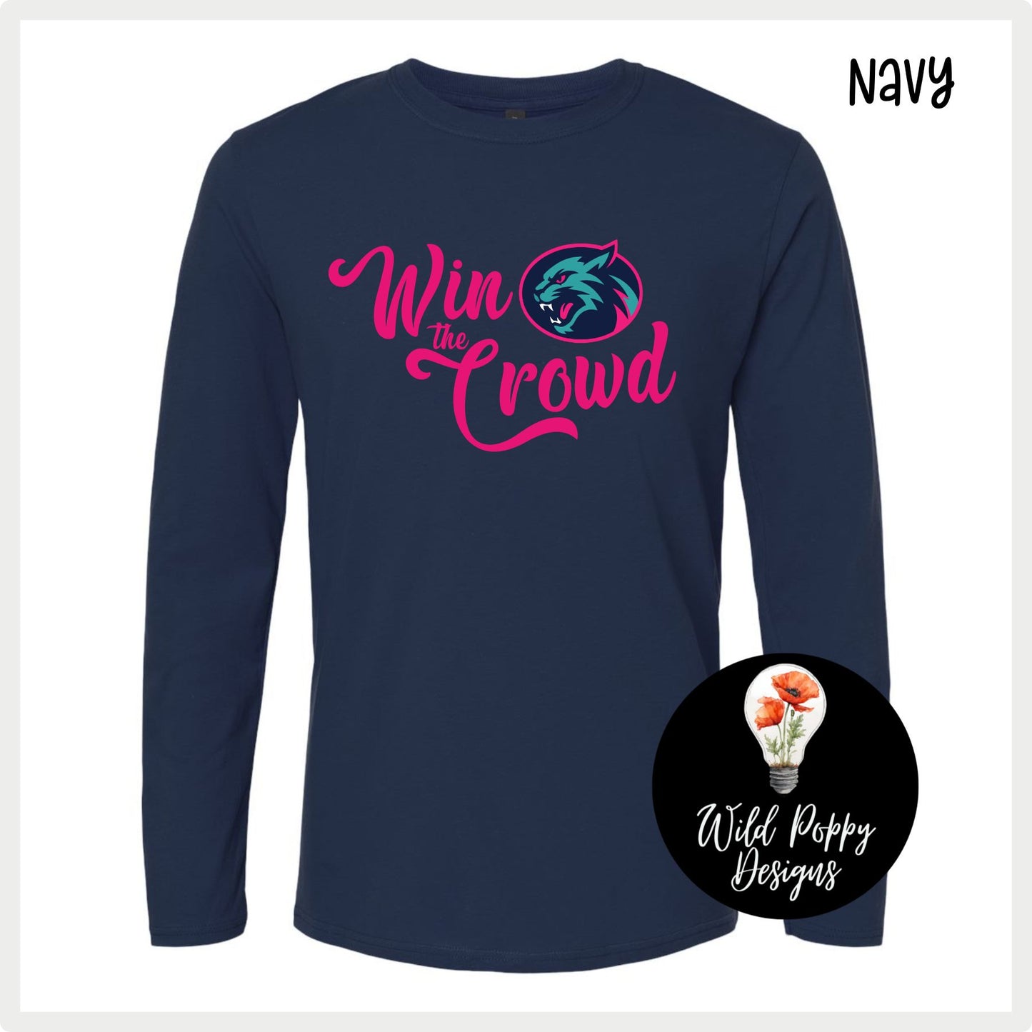 Hillcats Win the Crowd Long Sleeve Tee