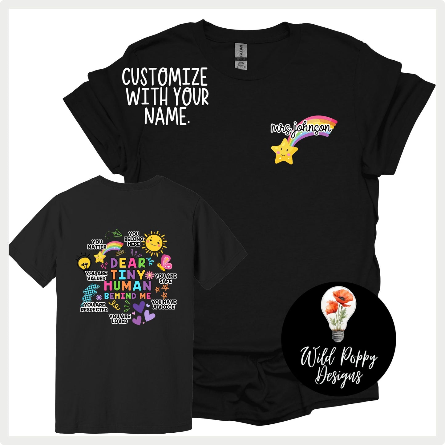 Dear Tiny Human Behind Me (Customizable)