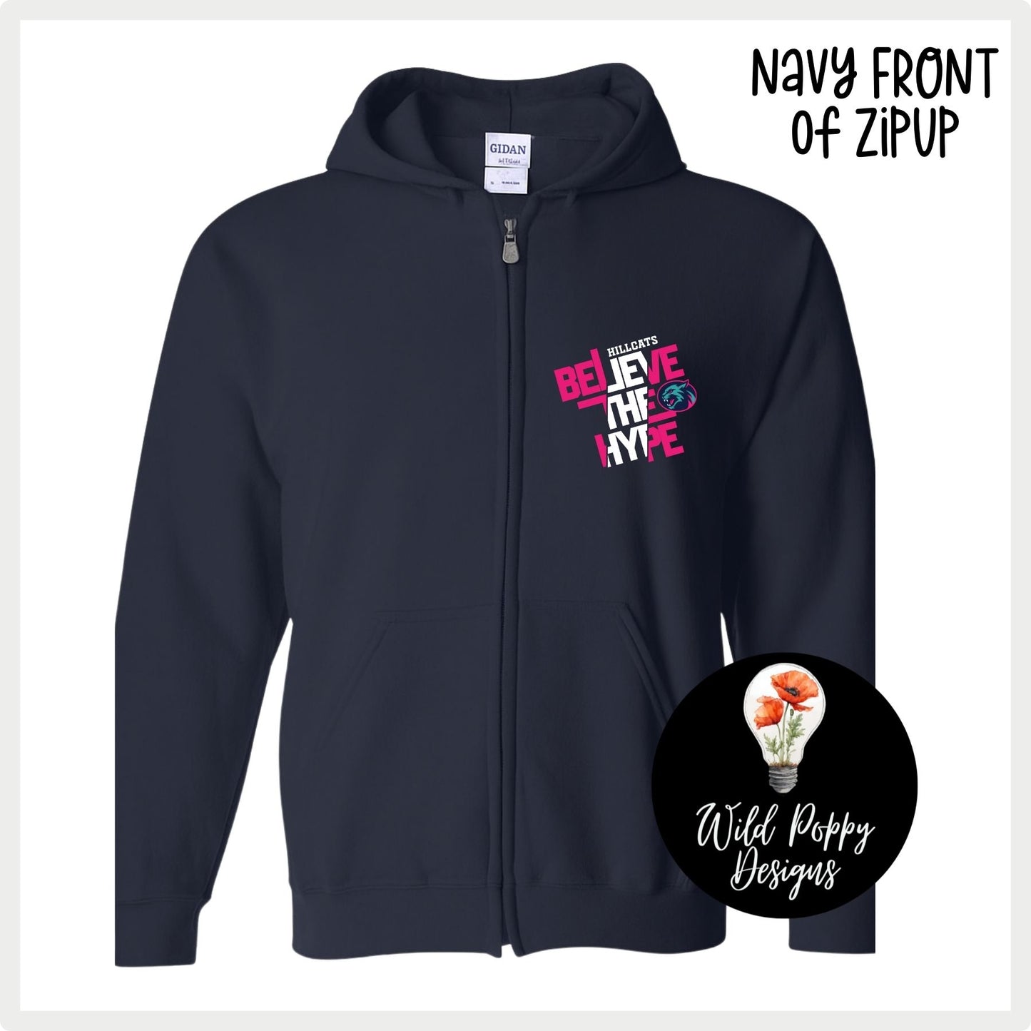 Hillcats Believe the Hype Full Zip Jacket
