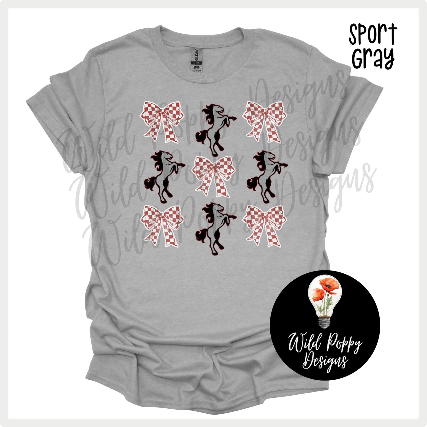 Mustangs - Horse and Bows Tee