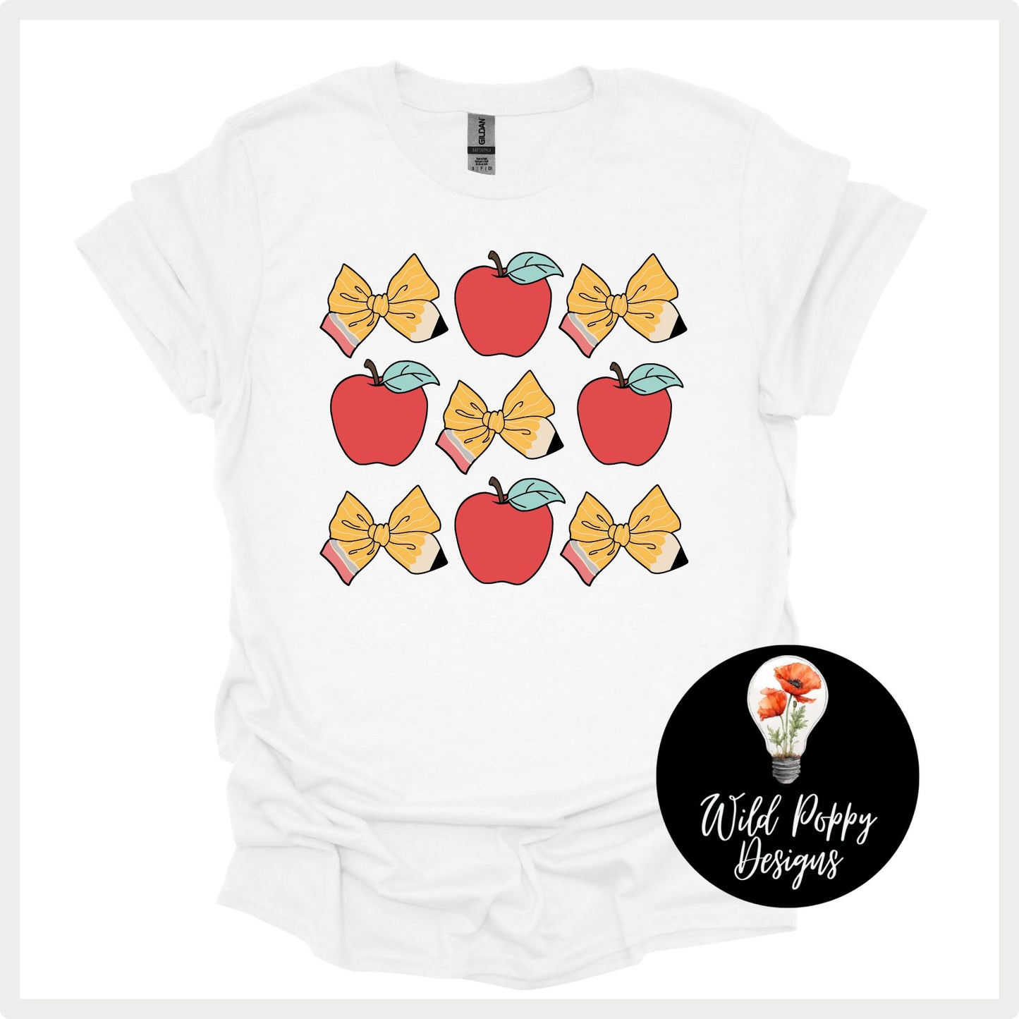 Pencil Bows + Apples