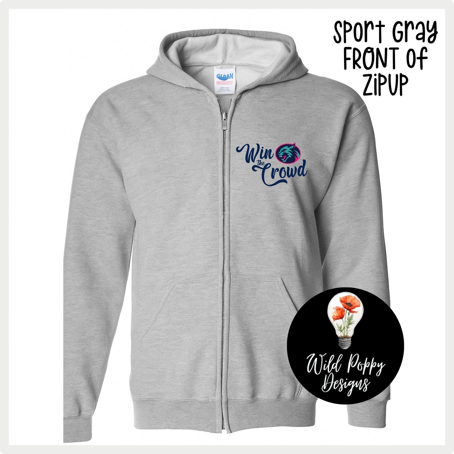 Hillcats Win the Crowd Full Zip Jacket