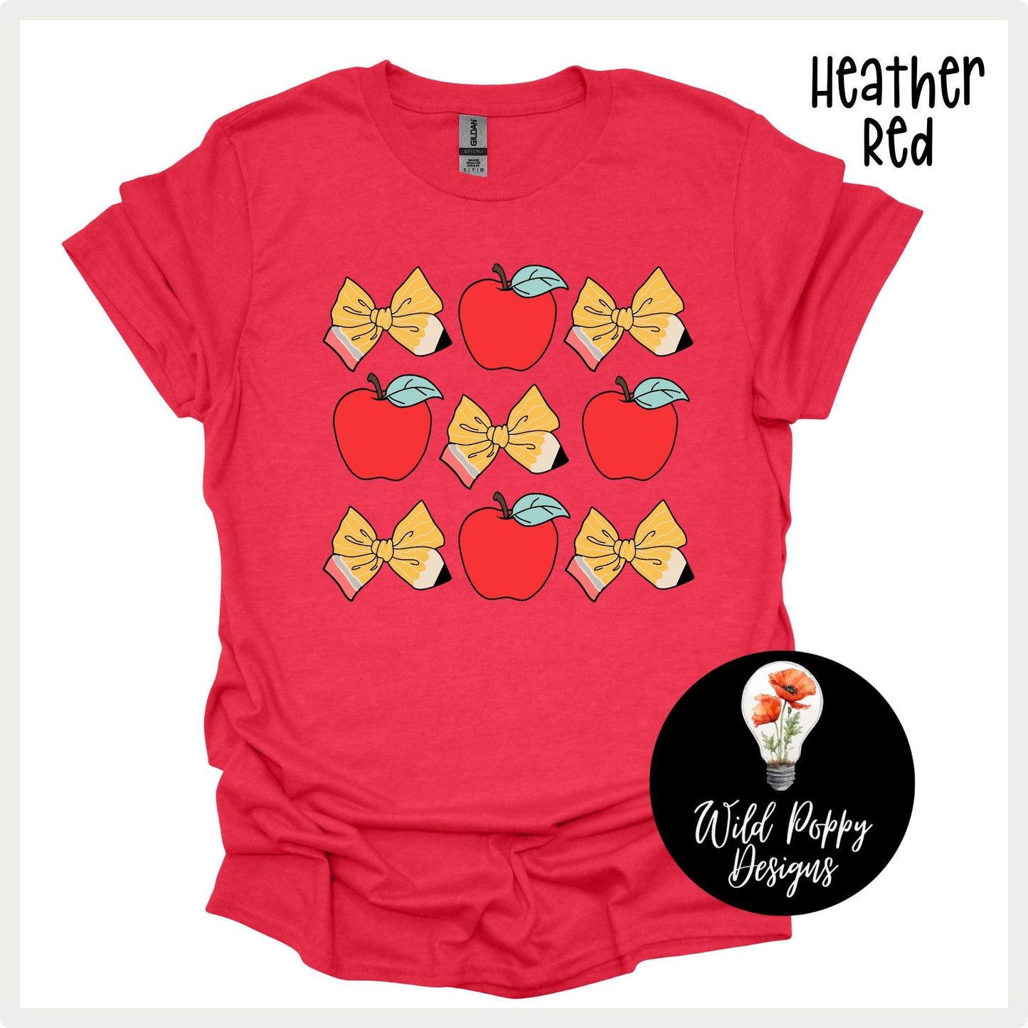 Pencil Bows + Apples