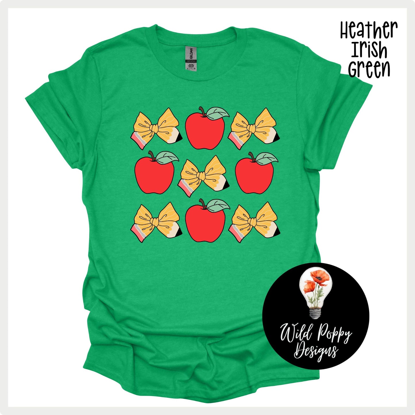 Pencil Bows + Apples
