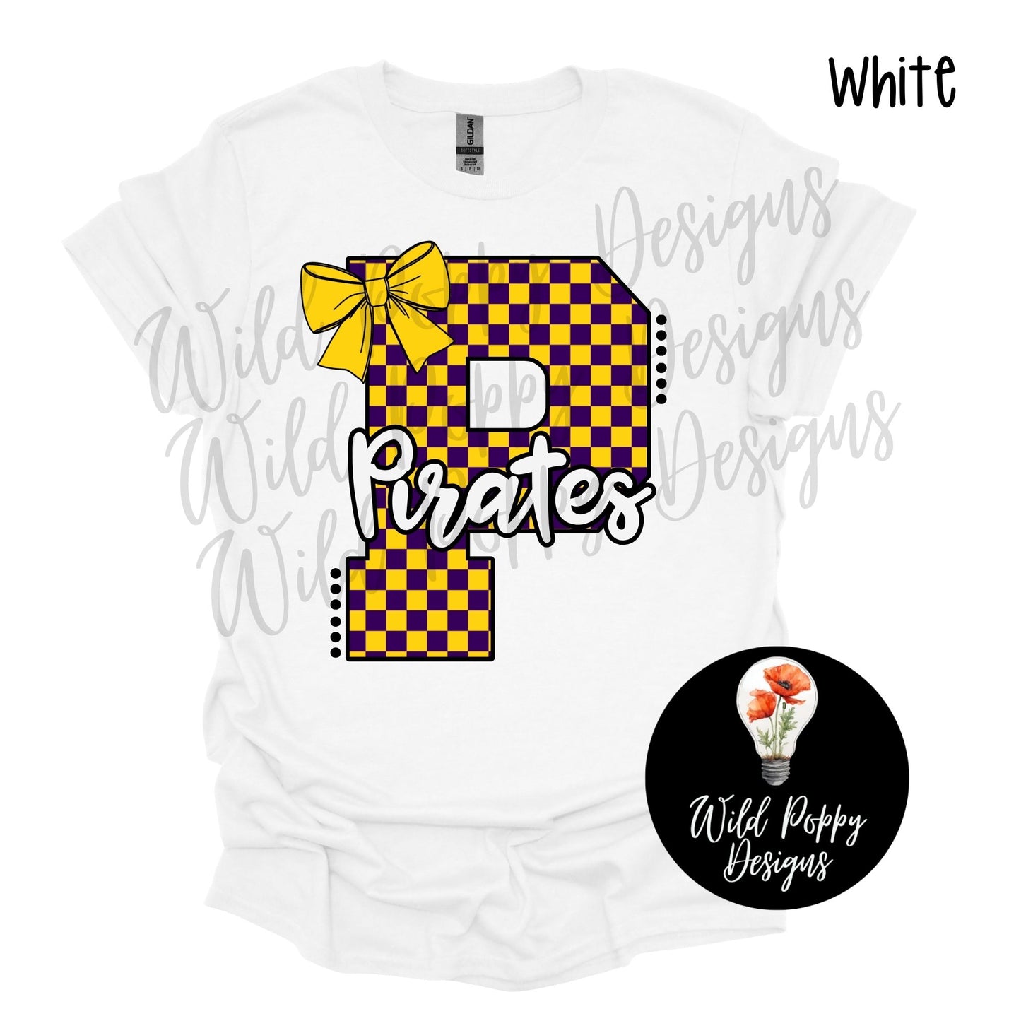 Pirates - Checkered P with Bow