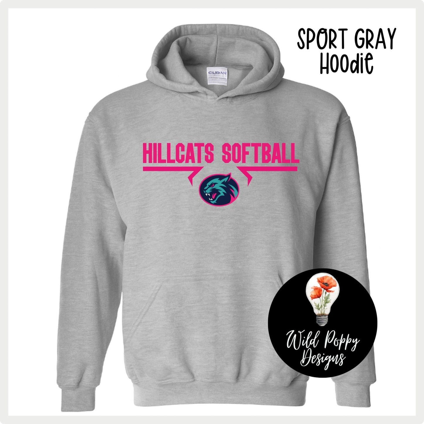 Hillcats Softball Hoodie Sweatshirt