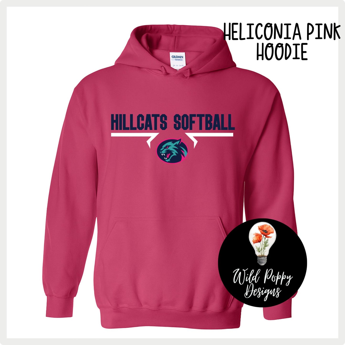 Hillcats Softball Hoodie Sweatshirt