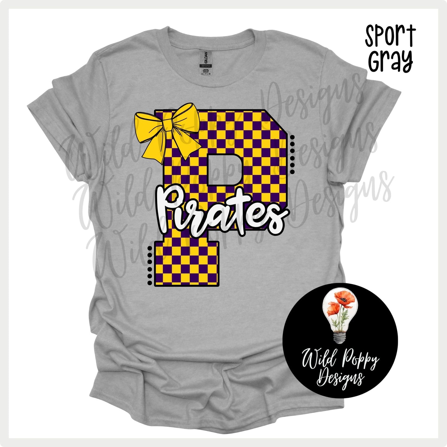Pirates - Checkered P with Bow