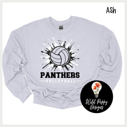 Ray-Pec Paint Splatter Volleyball