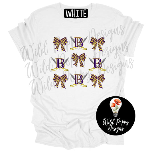 Pirates - B Logo and Bows Tee