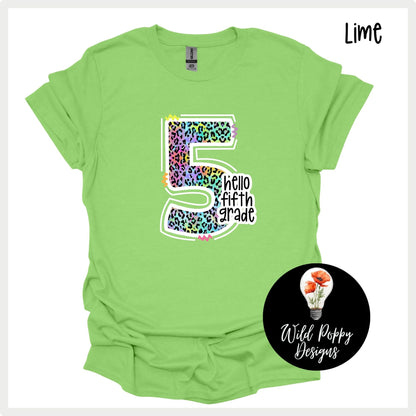 90s Neon Cheetah Print Grade Level (Customizable)