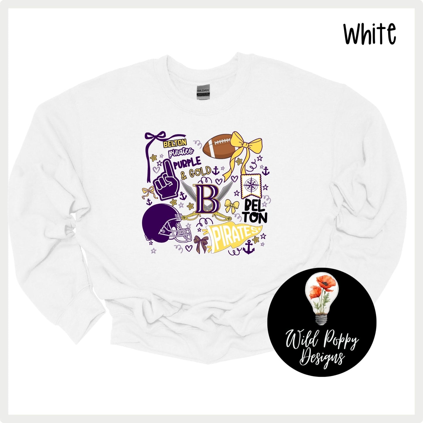 Belton Football Doodles