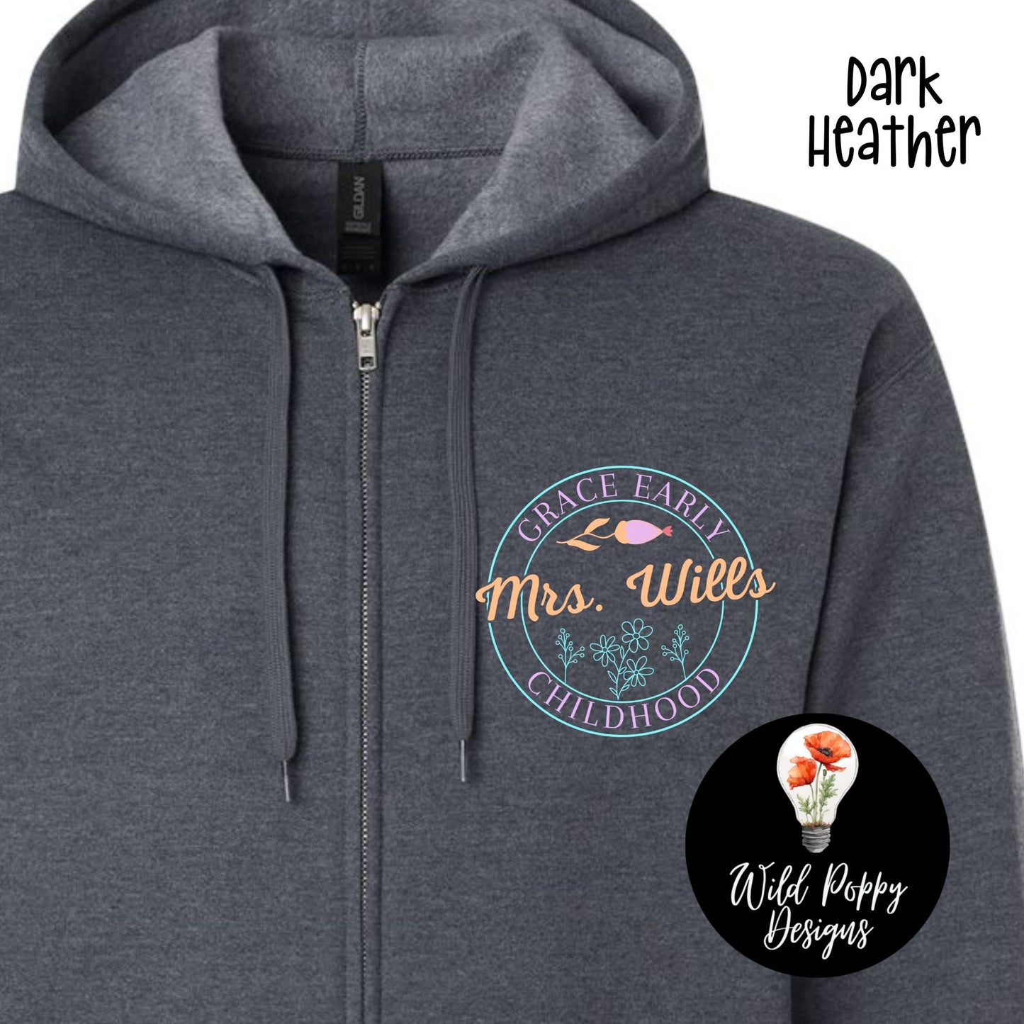 Helping Tiny Humans Do Big Things Zip Up Jacket (Customizable with Name)