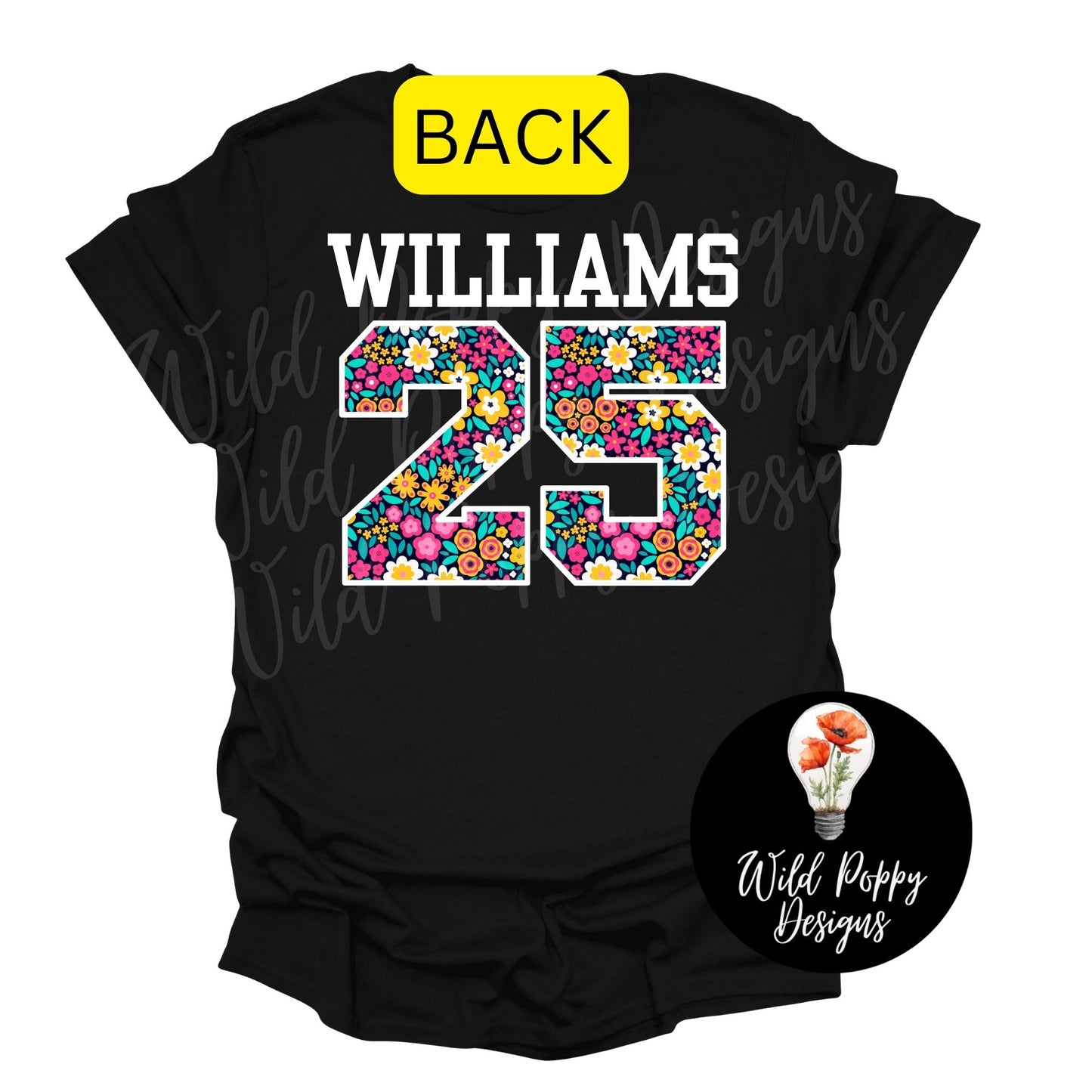 Floral Grade Level Tee (Customizable)