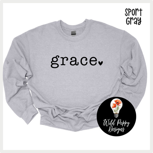 Grace Heart Crewneck Sweatshirt