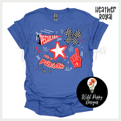 Patriots - Pennant + Doodles Tee