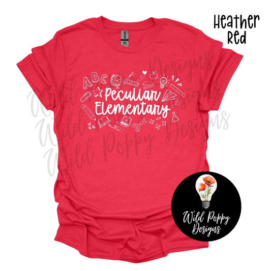 Peculiar Elementary Doodles Tee