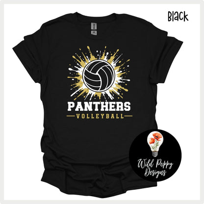 Ray-Pec Paint Splatter Volleyball