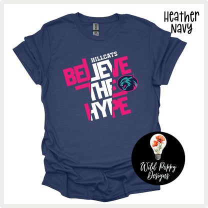 Hillcats Softball Believe the Hype Tee