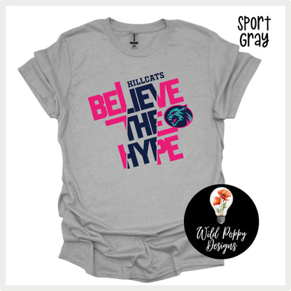 Hillcats Softball Believe the Hype Tee