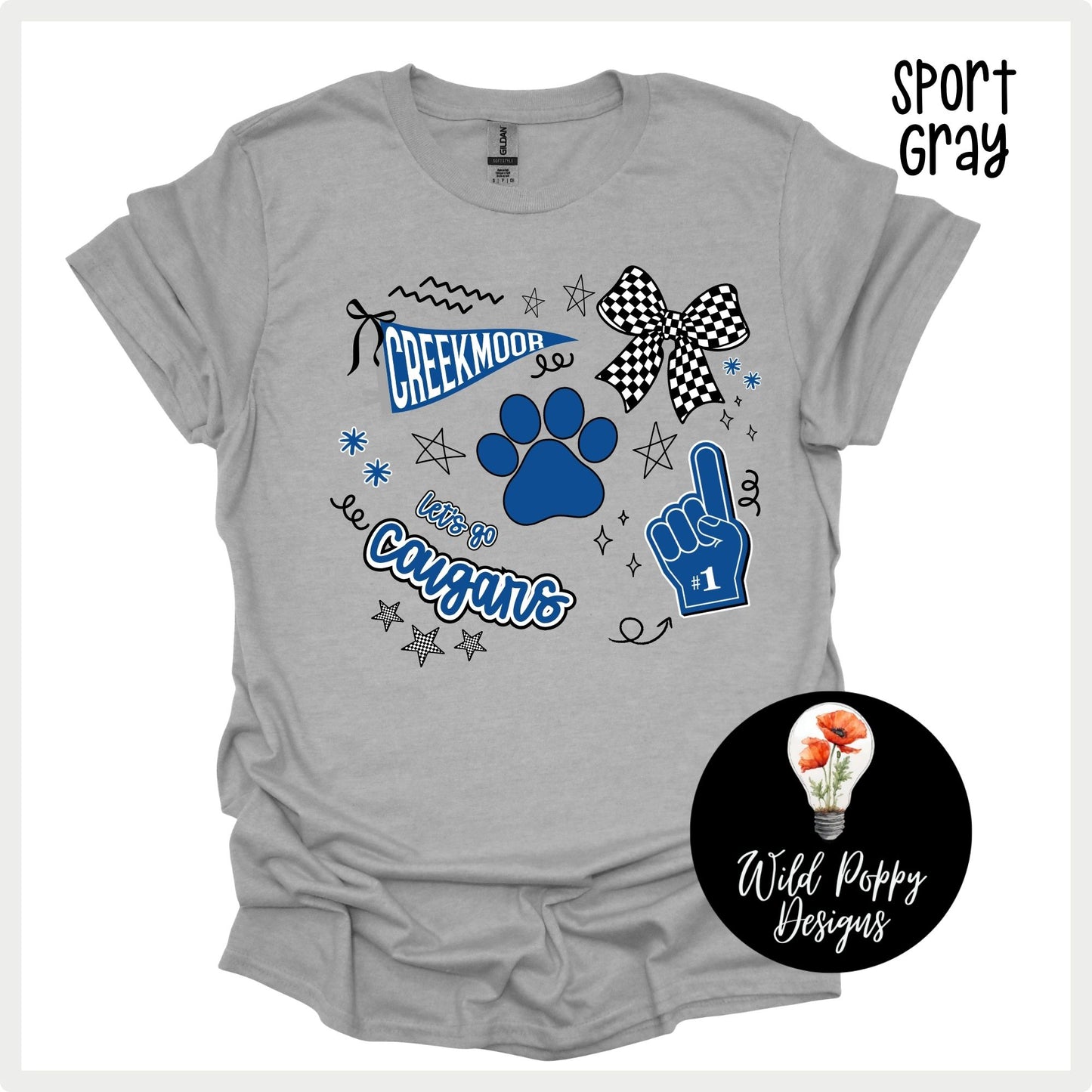 Creekmoor Cougars Doodles