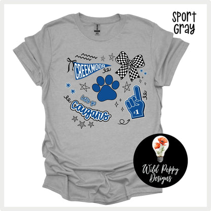 Creekmoor Cougars Doodles