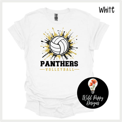 Ray-Pec Paint Splatter Volleyball