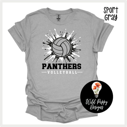 Ray-Pec Paint Splatter Volleyball
