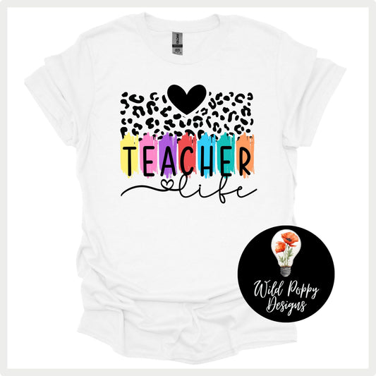 Teacher Life Cheetah Print
