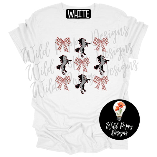 Mustangs - Horse and Bows Tee