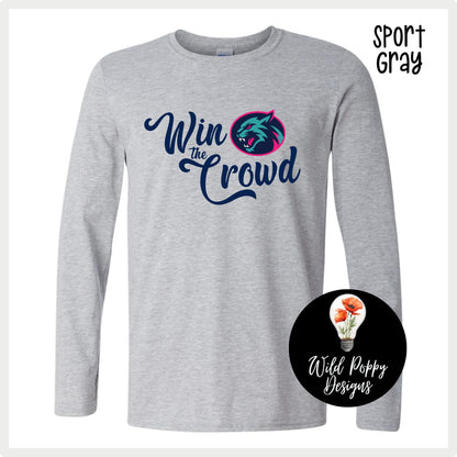 Hillcats Win the Crowd Long Sleeve Tee